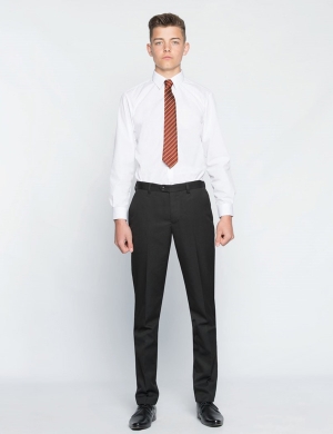 Banner Slimfit Senior Boys Trouser - Black (Slimfit)